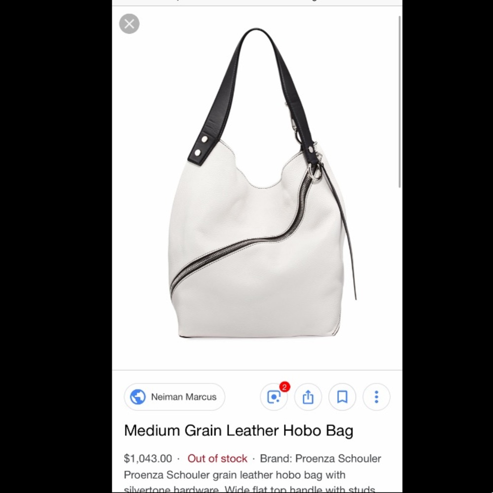 Proenza Schouler white hobo shoulder bag medium